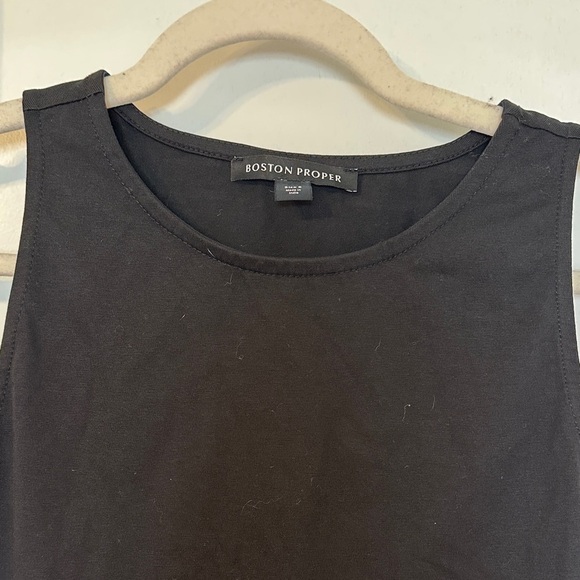 Boston Proper Elegant Black Tank Top - Picture 3 of 4